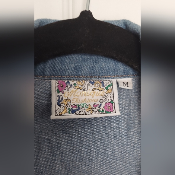 Vintage 80's Monique Fashions Woman Jean Jacket (size M) - Picture 12 of 13